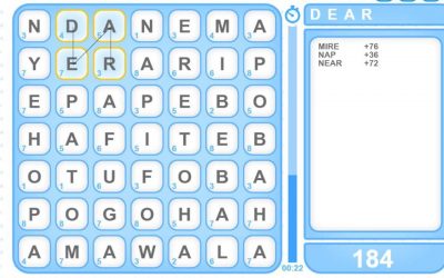 Word Finder is the newest game in Socrates.